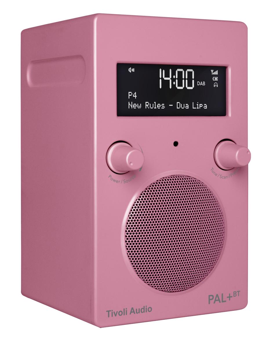 Tivoli Audio PAL+ BT digitales Radio mit Akku (FM/DAB+/AUX/Bluetooth) pink rosa