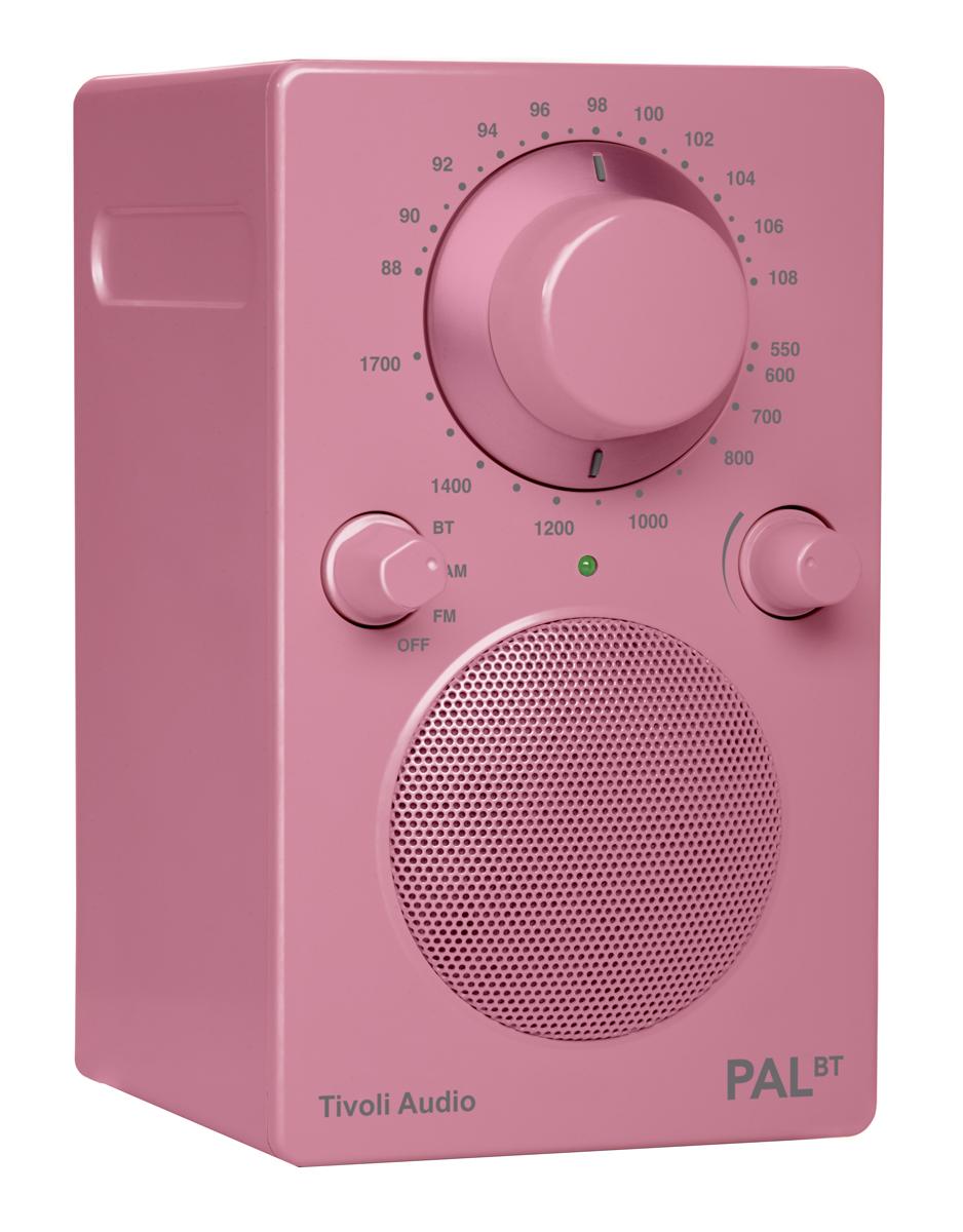 Tivoli Audio PAL BT portables Radio mit Akku (AM/FM/AUX/Bluetooth) pink rosa