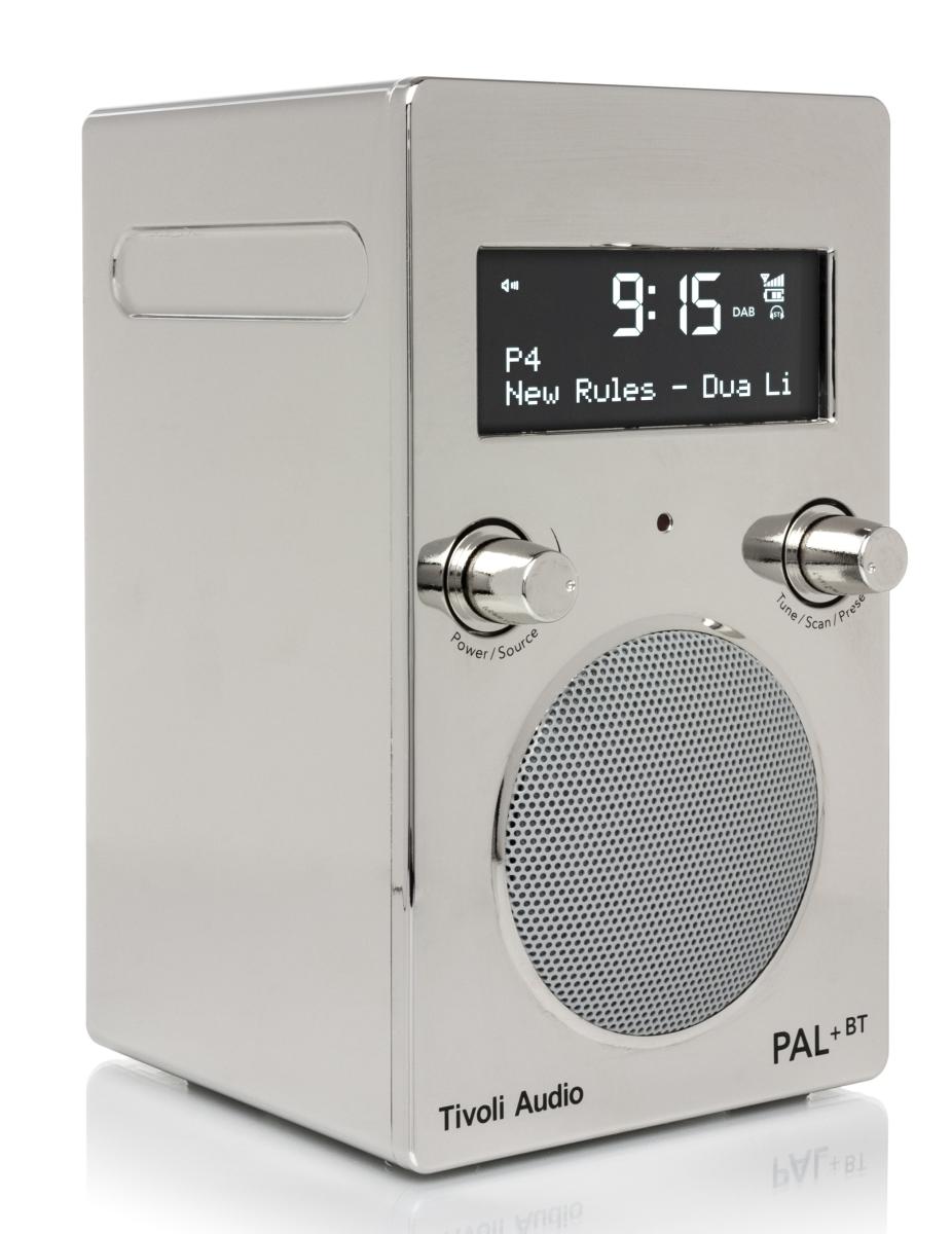 Tivoli Audio PAL+ BT digitales Radio mit Akku (FM/DAB+/AUX/Bluetooth) chrom